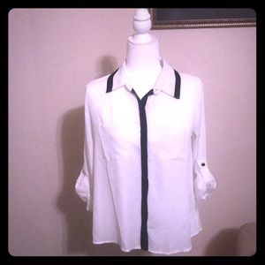 Button up, professional, cute, clean